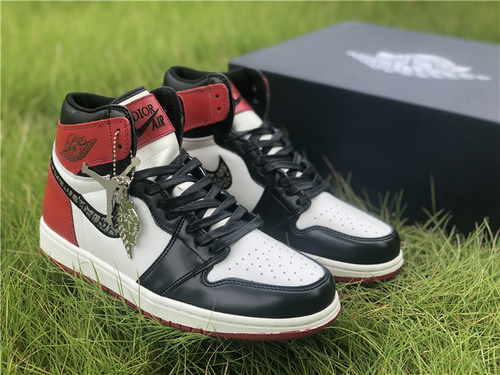 AJ1 Black toe Dior Alliance_ full code shipment 40--46-49608a12